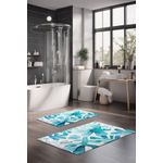 Casa si Gradina - Textile si covoare - Covoare - Covorase baie - Set covorase de baie, L'essentiel Maison, multicolor, 40x60 cm si 60x100 cm, 100% poliester, antiderapant, 323CTW1396 - Infinity.ro