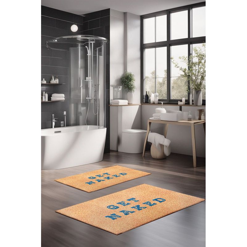 Casa si Gradina - Textile si covoare - Covoare - Covorase baie - Set covorase de baie, L'essentiel Maison, multicolor, 40x60 cm si 60x100 cm, 100% poliester, antiderapant, 323CTW1494 - Infinity.ro