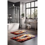 Casa si Gradina - Textile si covoare - Covoare - Covorase baie - Set covorase de baie, L'essentiel Maison, multicolor, 40x60 cm si 60x100 cm, 100% poliester, antiderapant, 323CTW1218 - Infinity.ro