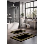 Casa si Gradina - Textile si covoare - Covoare - Covorase baie - Set covorase de baie, L'essentiel Maison, multicolor, 40x60 cm si 60x100 cm, 100% poliester, antiderapant, 323CTW1106 - Infinity.ro