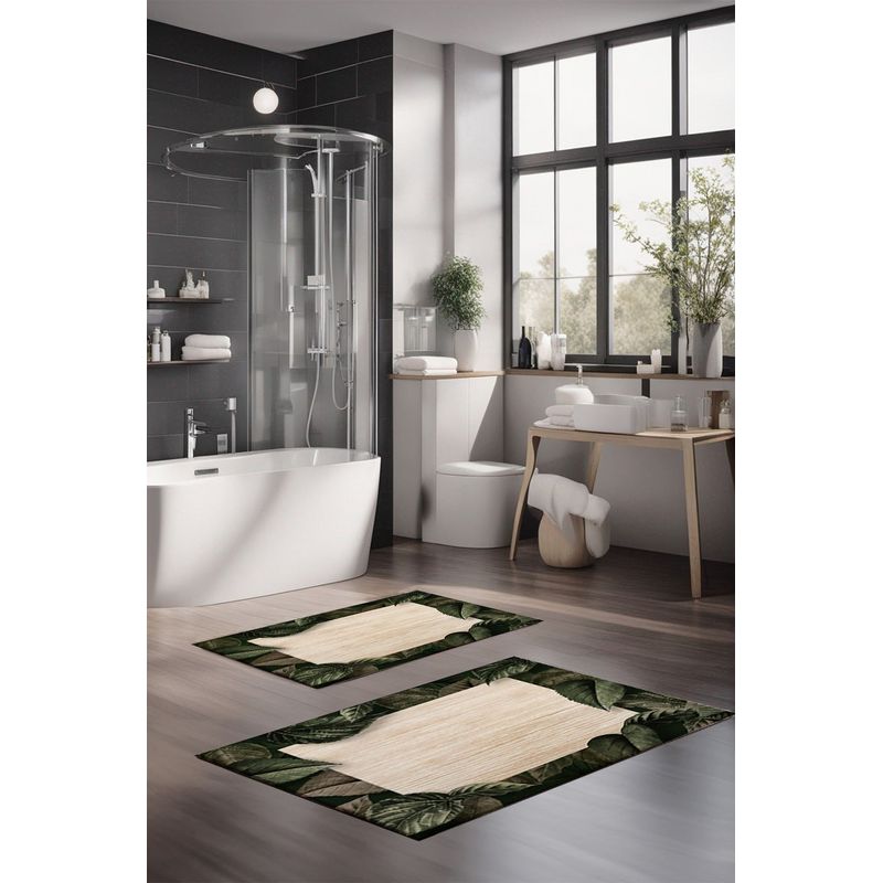 Casa si Gradina - Textile si covoare - Covoare - Covorase baie - Set covorase baie, L'essentiel Maison, multicolor, 40x60 cm, 60x100 cm, 100% poliester, antiderapant, 323CTW1441 - Infinity.ro