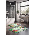 Casa si Gradina - Textile si covoare - Covoare - Covorase baie - Set covorase de baie, L'essentiel Maison, multicolor, 40x60 cm si 60x100 cm, 100% poliester, antiderapant, 323CTW1408 - Infinity.ro