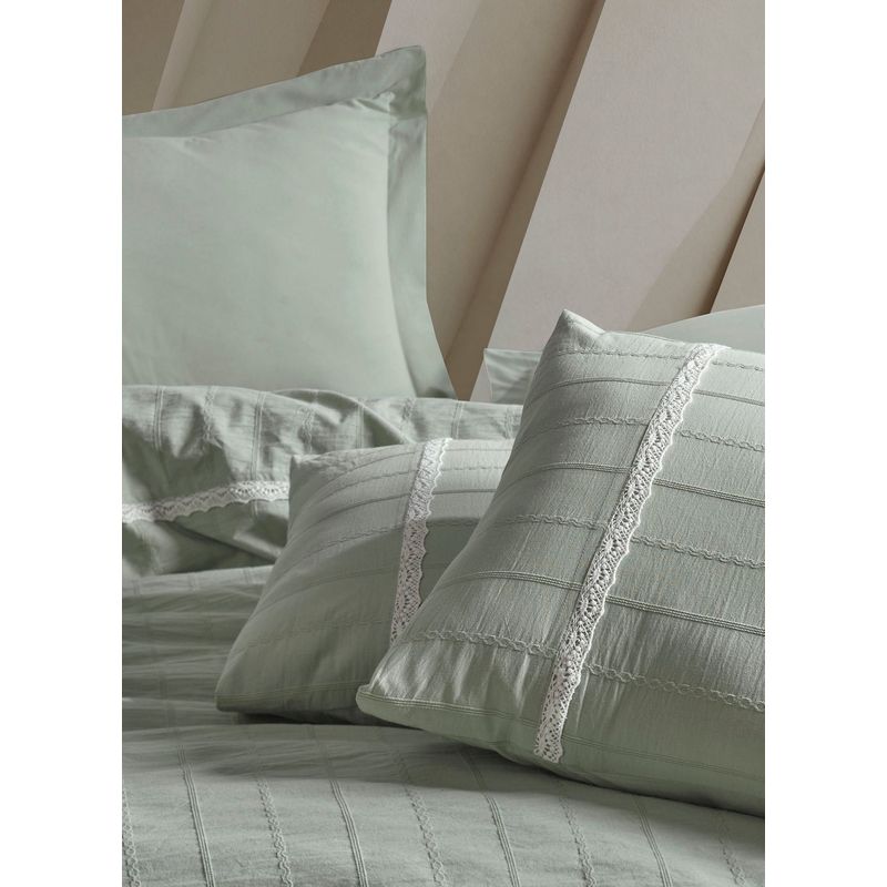 Casa si Gradina - Textile si covoare - Lenjerii de pat - Seturi de lenjerie - Set lenjerie de pat, L'essentiel Maison, verde, 200x220 cm, bumbac 100%, jacquard - Infinity.ro