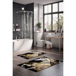 Casa si Gradina - Textile si covoare - Covoare - Covorase baie - Set covorase de baie, L'essentiel Maison, multicolor, 40x60 cm si 60x100 cm, 100% poliester, antiderapant, 323CTW1520 - Infinity.ro