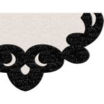 Casa si Gradina - Textile si covoare - Covoare - Covorase baie - Set covorase de baie, L'essentiel Maison, alb si negru, 50x60 cm si 60x100 cm, 100% poliester, antiderapant, 394ANR1613 - Infinity.ro