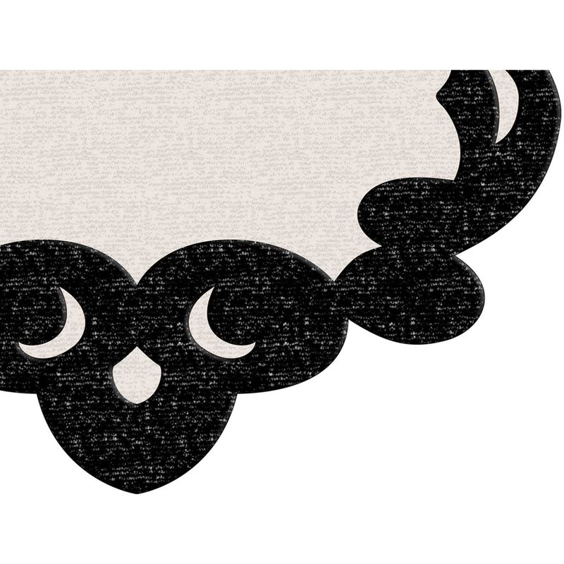 Casa si Gradina - Textile si covoare - Covoare - Covorase baie - Set covorase de baie, L'essentiel Maison, alb si negru, 50x60 cm si 60x100 cm, 100% poliester, antiderapant, 394ANR1613 - Infinity.ro