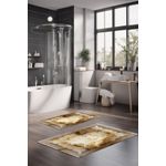 Casa si Gradina - Textile si covoare - Covoare - Covorase baie - Set covorase de baie, L'essentiel Maison, multicolor, 40x60 cm si 60x100 cm, 100% poliester, antiderapant, 323CTW1200 - Infinity.ro