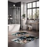 Casa si Gradina - Textile si covoare - Covoare - Covorase baie - Set covorase de baie, L'essentiel Maison, multicolor, 40x60 cm si 60x100 cm, 100% poliester, antiderapant, 323CTW1149 - Infinity.ro