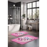 Casa si Gradina - Textile si covoare - Covoare - Covorase baie - Set covorase de baie, L'essentiel Maison, multicolor, 40x60 cm si 60x100 cm, 100% poliester, antiderapant, 323CTW1216 - Infinity.ro