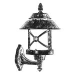 Casa si Gradina - Corpuri si surse de iluminat - Iluminat exterior - Lanterne - Lampa de perete exterior, Opviq, abs, policarbonat, maro, 30x26 cm - Infinity.ro