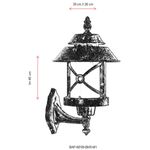 Casa si Gradina - Corpuri si surse de iluminat - Iluminat exterior - Lanterne - Lampa de perete exterior, Opviq, abs, policarbonat, maro, 30x26 cm - Infinity.ro