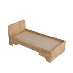 Casa si Gradina - Mobilier - Saltele si somiere - Somiere - Somiera, Hanah Home, pal melaminat, pin atlantic, bej, 94.4x193.6x80 cm - Infinity.ro