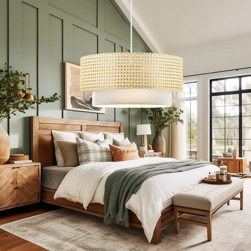 Casa si Gradina - Corpuri si surse de iluminat - Lustre si pendule - Lustra, Opviq, ratan, bej, 30x15x70 cm - Infinity.ro