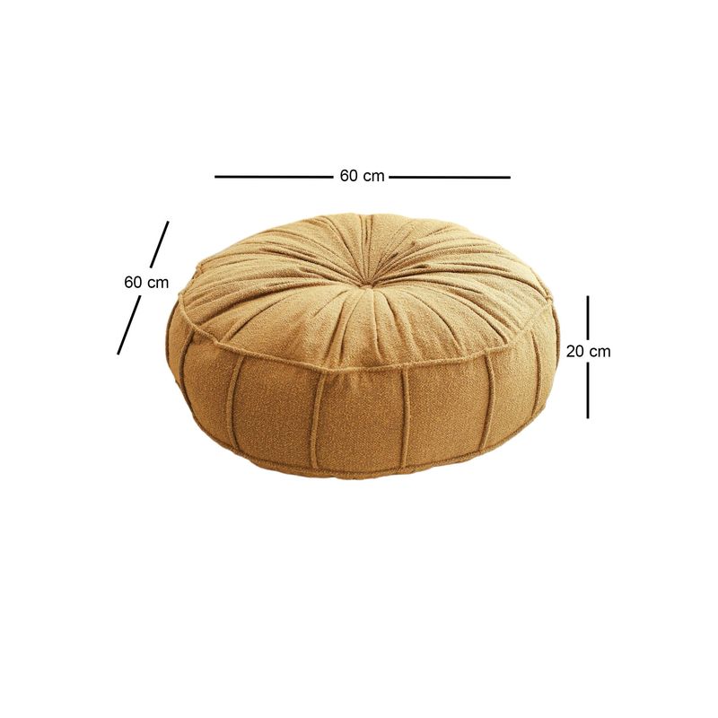 Casa si Gradina - Textile si covoare - Perne si pilote - Perne decorative - Perna decorativa, Hanah Home, galben, 60x60x20 cm, 100% teddy - Infinity.ro