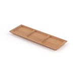 Casa si Gradina - Bucatarie si vesela - Vesela si tacamuri - Farfurii si boluri - Set farfurii pentru sos, Hermia, bambus, nuc, 18x6x1.5 cm, 2 piese - Infinity.ro