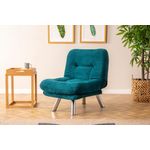 Casa si Gradina - Mobilier - Canapele si coltare - Canapele - Canapea extensibila, Atelier Del Sofa, tesatura moale, verde petrol, cadru metalic, 110x70 cm - Infinity.ro
