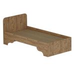Casa si Gradina - Mobilier - Saltele si somiere - Somiere - Somiera, Hanah Home, pal melaminat, pin atlantic, bej, 94.4x193.6x80 cm - Infinity.ro