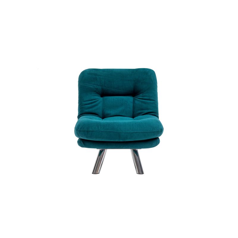 Casa si Gradina - Mobilier - Canapele si coltare - Canapele - Canapea extensibila, Atelier Del Sofa, tesatura moale, verde petrol, cadru metalic, 110x70 cm - Infinity.ro