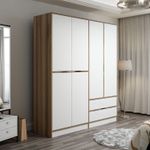 Casa si Gradina - Mobilier - Dulapuri si sifoniere - Sifoniere - Sifonier, Hanah Home, pal melaminat, dore, 185x208x52 cm - Infinity.ro