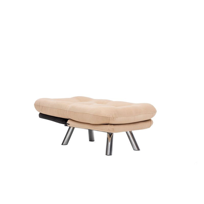 Casa si Gradina - Mobilier - Canapele si coltare - Canapele - Canapea extensibila, Atelier Del Sofa, metal, tesatura moale, crem, 110x70 cm - Infinity.ro