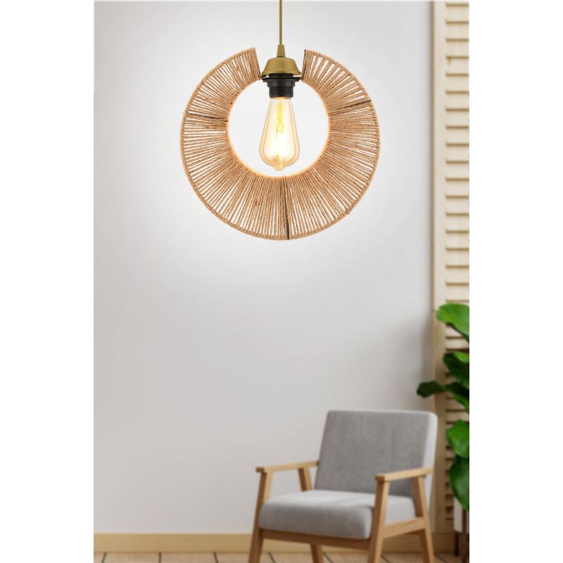 Casa si Gradina - Corpuri si surse de iluminat - Lustre si pendule - Lustra, Opviq, metal, maro, 30x30x65 cm - Infinity.ro