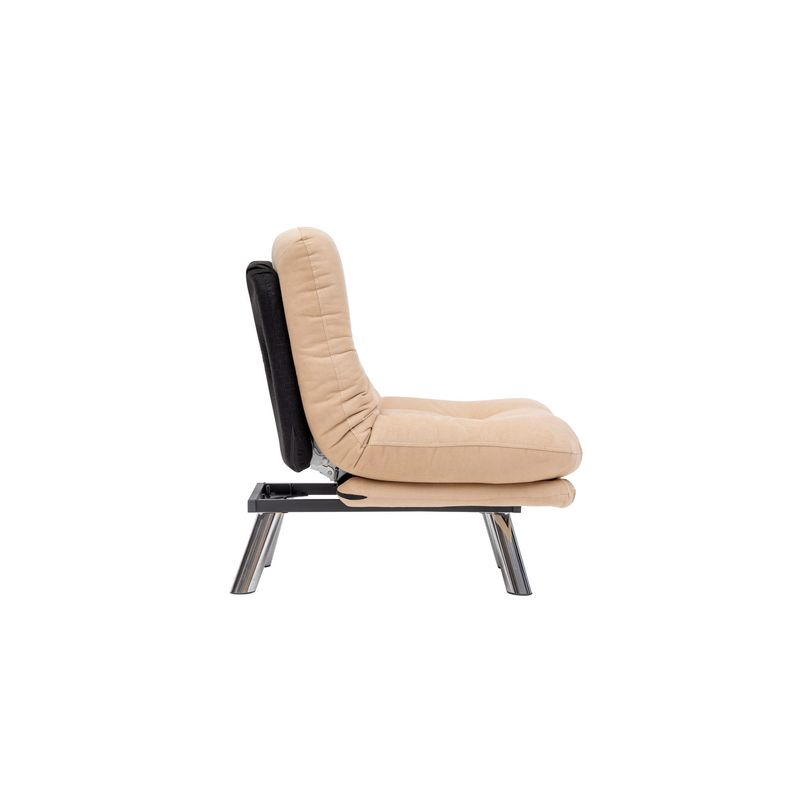 Casa si Gradina - Mobilier - Canapele si coltare - Canapele - Canapea extensibila, Atelier Del Sofa, metal, tesatura moale, crem, 110x70 cm - Infinity.ro