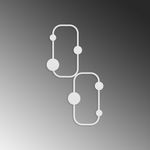 Casa si Gradina - Mobilier - Organizare si depozitare - Cuiere - Cuiere de perete, Wallxpert, metal, alb, 26x5x48 cm - Infinity.ro