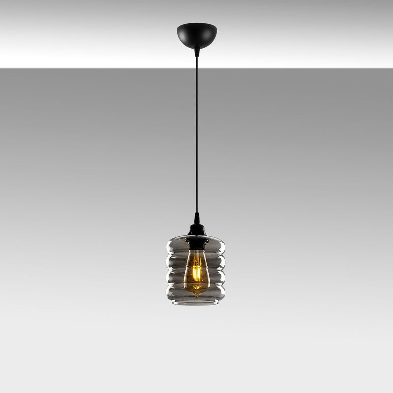 Casa si Gradina - Corpuri si surse de iluminat - Lustre si pendule - Lustra, Opviq, metal, fumuriu, 14x14x118 cm - Infinity.ro