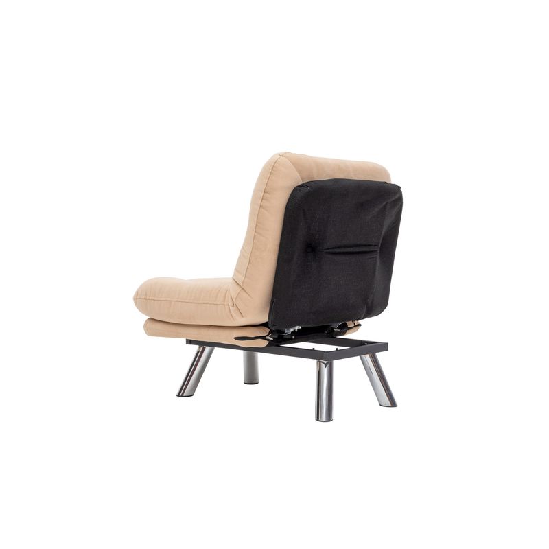 Casa si Gradina - Mobilier - Canapele si coltare - Canapele - Canapea extensibila, Atelier Del Sofa, metal, tesatura moale, crem, 110x70 cm - Infinity.ro