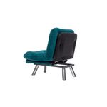 Casa si Gradina - Mobilier - Canapele si coltare - Canapele - Canapea extensibila, Atelier Del Sofa, tesatura moale, verde petrol, cadru metalic, 110x70 cm - Infinity.ro