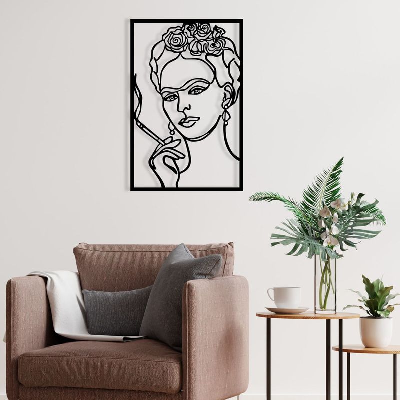 Casa si Gradina - Decoratiuni - Decoratiuni perete - Accesoriu decorativ de perete, Wallxpert, metal, negru, 34x52 cm - Infinity.ro