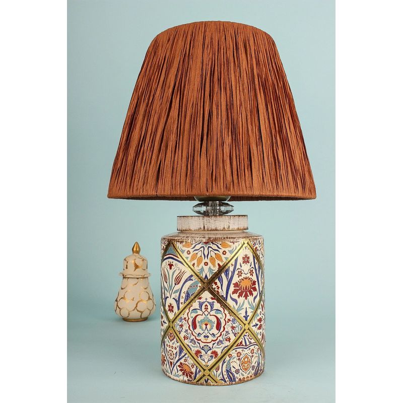 Casa si Gradina - Corpuri si surse de iluminat - Veioze si lampi - Veioze - Veioza, Opviq, ceramica, maro, 40 cm - Infinity.ro