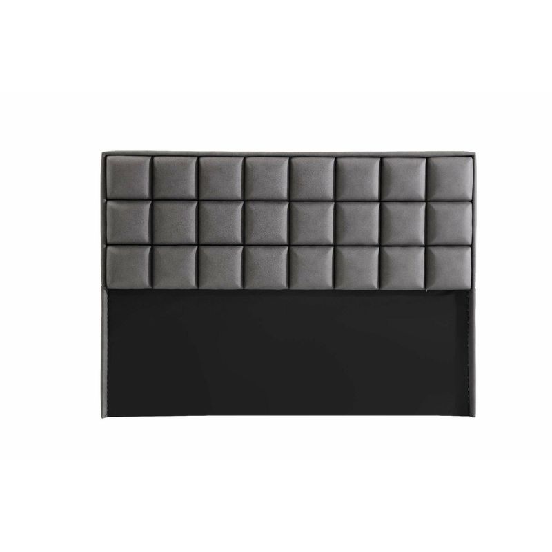 Casa si Gradina - Mobilier - Saltele si somiere - Somiere - Somiera cu tablie, Hanah Home, pal melaminat, gri, 160x200 cm, 771MND1806 - Infinity.ro
