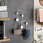 Casa si Gradina - Mobilier - Organizare si depozitare - Cuiere - Cuiere de perete, Wallxpert, metal, alb, 26x5x48 cm - Infinity.ro