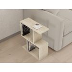 Casa si Gradina - Mobilier - Mese si birouri - Mese living - Masa laterala, Hanah Home, PAL melaminat, travertin, 45x17x51.4 cm - Infinity.ro