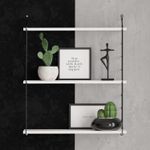 Casa si Gradina - Mobilier - Biblioteci si rafturi - Rafturi - Raft de perete, Hanah Home, pal melaminat, alb, 72x20x85 cm - Infinity.ro