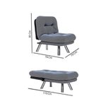 Casa si Gradina - Mobilier - Canapele si coltare - Canapele - Canapea extensibila, Atelier Del Sofa, tesatura moale, verde petrol, cadru metalic, 110x70 cm - Infinity.ro