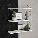 Casa si Gradina - Mobilier - Biblioteci si rafturi - Rafturi - Raft de perete, Hanah Home, pal melaminat, alb, 72x20x85 cm - Infinity.ro