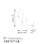 Casa si Gradina - Mobilier - Organizare si depozitare - Cuiere - Cuiere de perete, Wallxpert, metal, alb, 26x5x48 cm - Infinity.ro