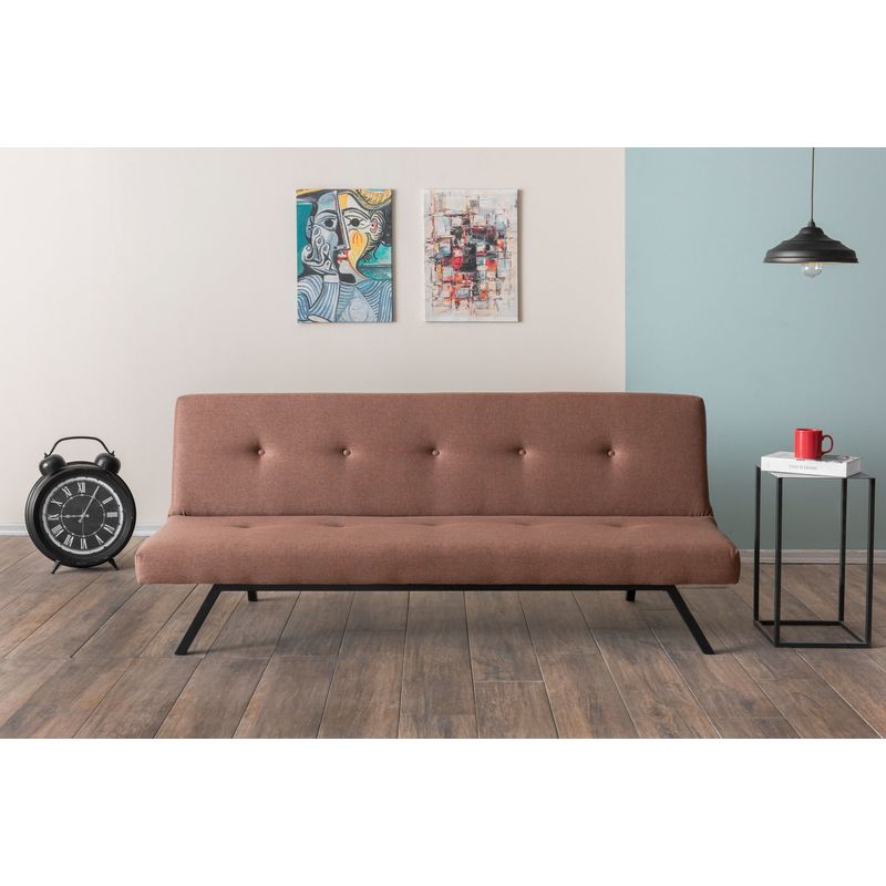 Casa si Gradina - Mobilier - Canapele si coltare - Canapele - Canapea extensibila, Atelier Del Sofa, metal, maro, 180x102 cm - Infinity.ro