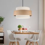 Casa si Gradina - Corpuri si surse de iluminat - Lustre si pendule - Lustra, Opviq, iuta, crem, 30x21.5 cm, inaltime 70-80 cm - Infinity.ro
