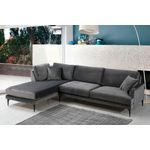 Casa si Gradina - Mobilier - Canapele si coltare - Coltare - Coltar, Hanah Home, lemn fag si pal, antracit, 283x180x90 cm - Infinity.ro