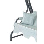 Casa si Gradina - Gradina si terasa - Balansoare si hamace - Balansoare - Balansoar de gradina, Hanah Home, metal, verde alb antracit, 200x170x110 cm - Infinity.ro