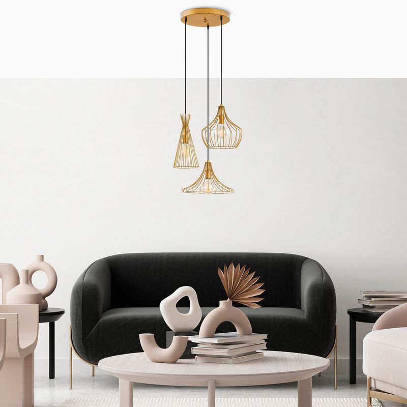 Casa si Gradina - Corpuri si surse de iluminat - Lustre si pendule - Candelabru, Opviq, metal, auriu, 55x113 cm - Infinity.ro