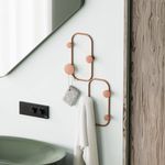 Casa si Gradina - Mobilier - Organizare si depozitare - Cuiere - Cuiere de perete, Wallxpert, metal, cupru, 26x5x48 cm - Infinity.ro