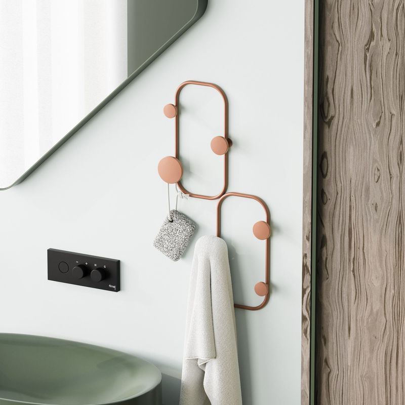 Casa si Gradina - Mobilier - Organizare si depozitare - Cuiere - Cuiere de perete, Wallxpert, metal, cupru, 26x5x48 cm - Infinity.ro