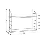 Casa si Gradina - Mobilier - Biblioteci si rafturi - Rafturi - Raft de perete, Hanah Home, pal melaminat, alb, 72x20x58 cm - Infinity.ro