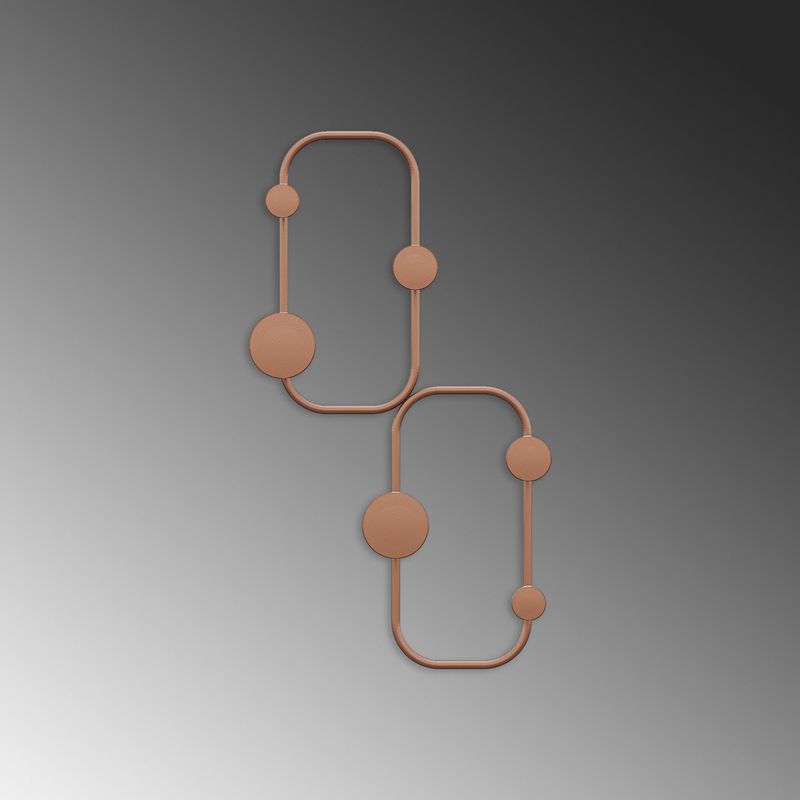 Casa si Gradina - Mobilier - Organizare si depozitare - Cuiere - Cuiere de perete, Wallxpert, metal, cupru, 26x5x48 cm - Infinity.ro