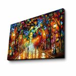 Casa si Gradina - Decoratiuni - Tablouri - Tablou canvas decorativ, Wallxpert, panza suede, multicolor, 45x70 cm, rama lemn, 249CVT1463 - Infinity.ro