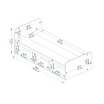 Casa si Gradina - Mobilier - Saltele si somiere - Somiere - Somiera, Hanah Home, pal melaminat, alb, 91x193.6x71.5 cm - Infinity.ro